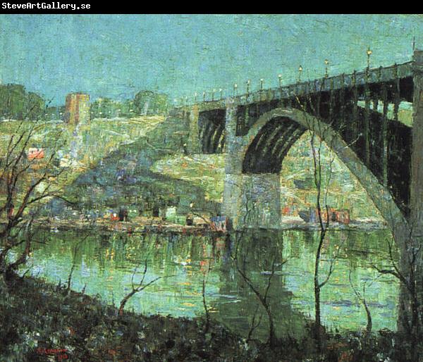 Ernest Lawson Spring Night at Harlem River